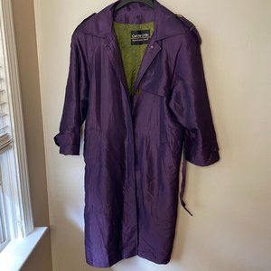 Carole Little Purple Trench Size Small